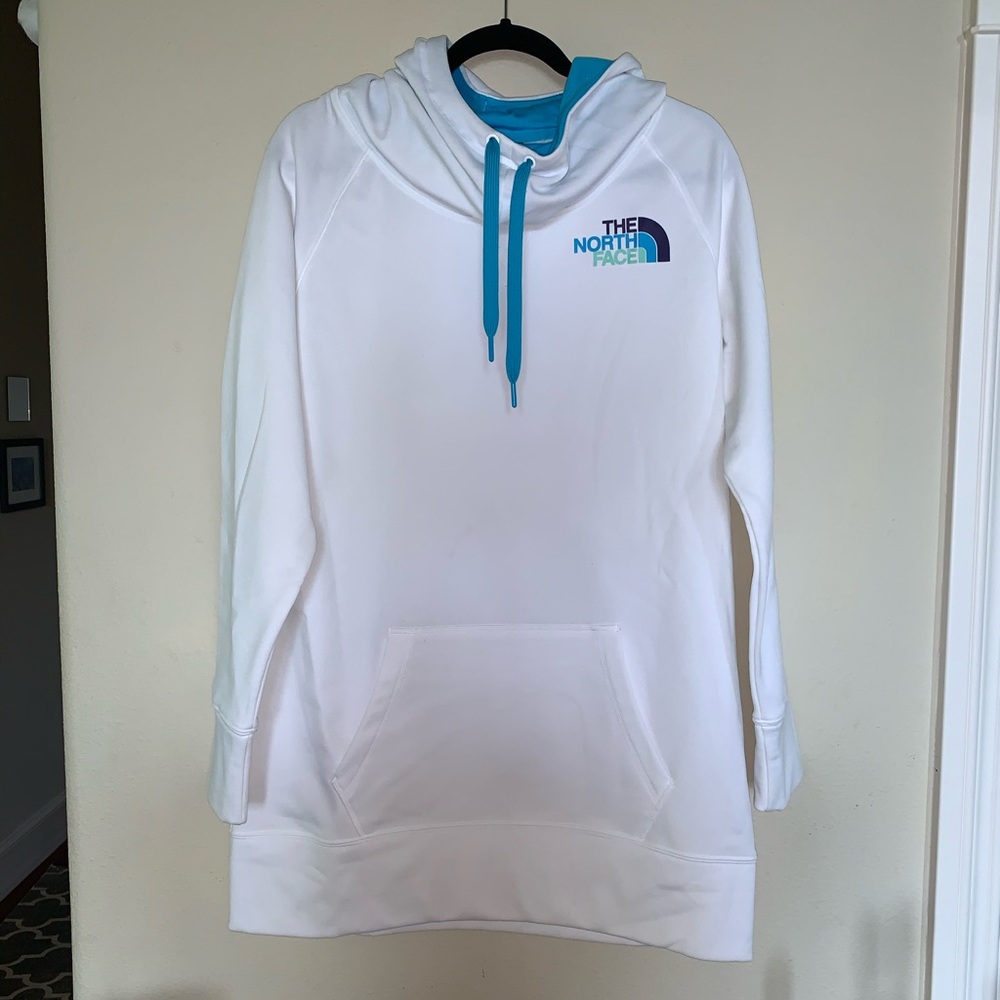 White north face hoodie